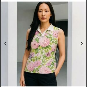 ☀️ Laura Ashley UPF 50 Sleeveless Performance Top – Medium